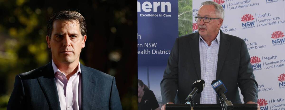 NSW Shadow Health Minister Ryan Park and NSW Health Minister Brad Hazzard