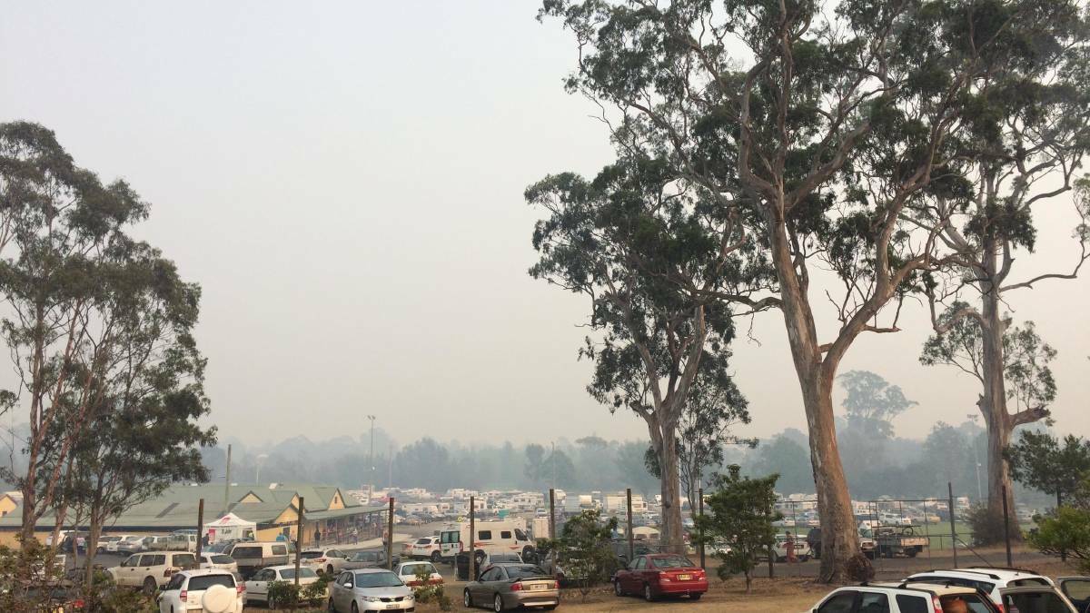 More than 2000 people sought shelter at Moruya Showground during the Black Summer Bushfires
