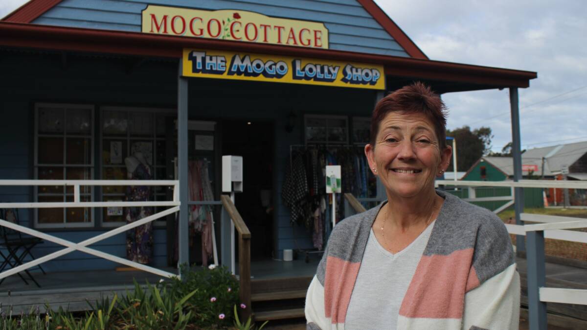 FINALIST: The Mogo Lolly Shop owner Theresa Matthews outside her store. Picture: James Tugwell