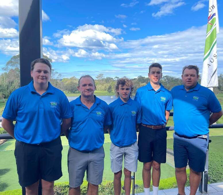 THE FUTURE IS BRIGHT: The Moruya Team consisted of team captain Gavin Fitzgerald, Brent Hull, PJ Grant, Tom Heffenan and Baily Pearson-Perryman. 