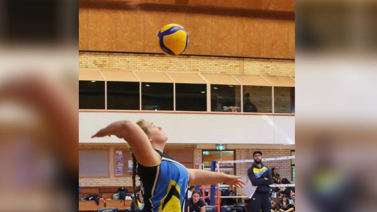 Batemans Bay's Shanae Alvey playing for the South Coast Combined High Schools volleyball team. Picture: supplied.
