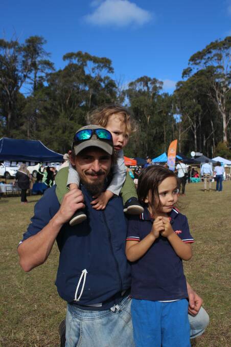 Narooma local Joshua Bartley drove up with his two children because it is important they 'meet their mob,' he said.
Picture: James Tugwell
