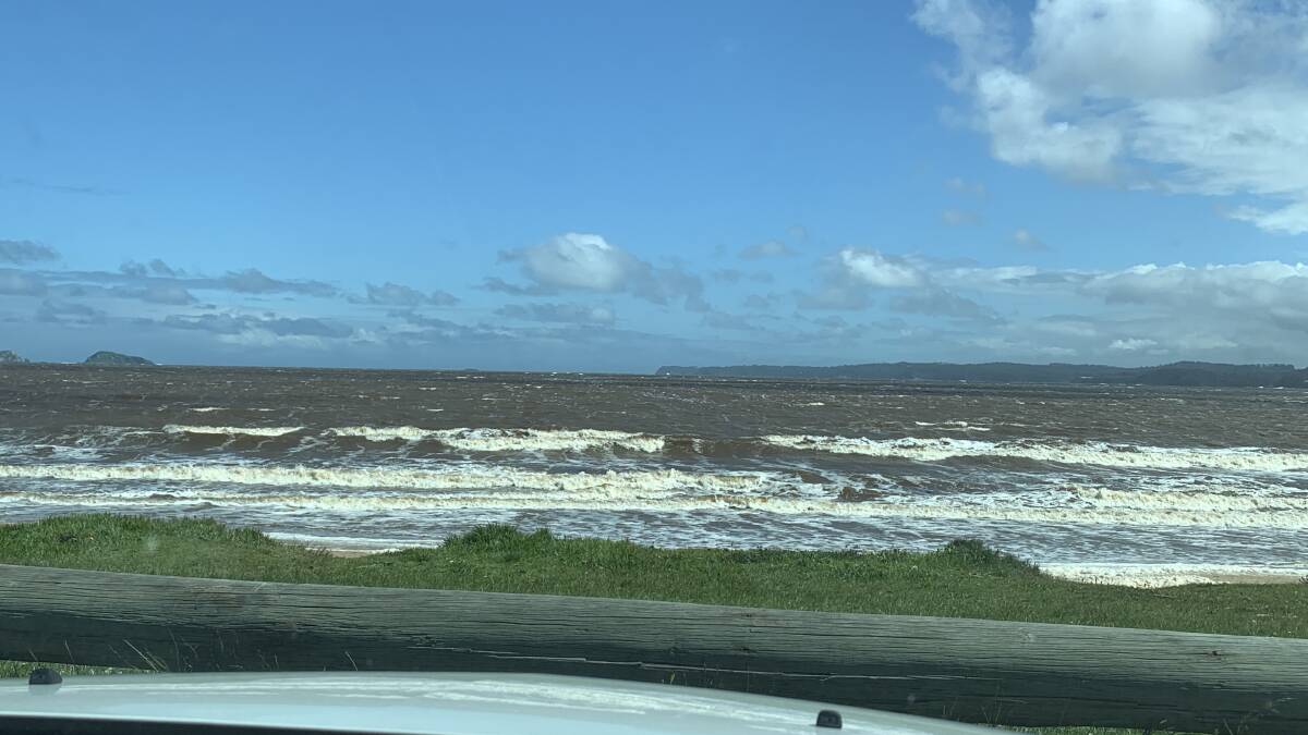 Recent brown water near Batemans Bay