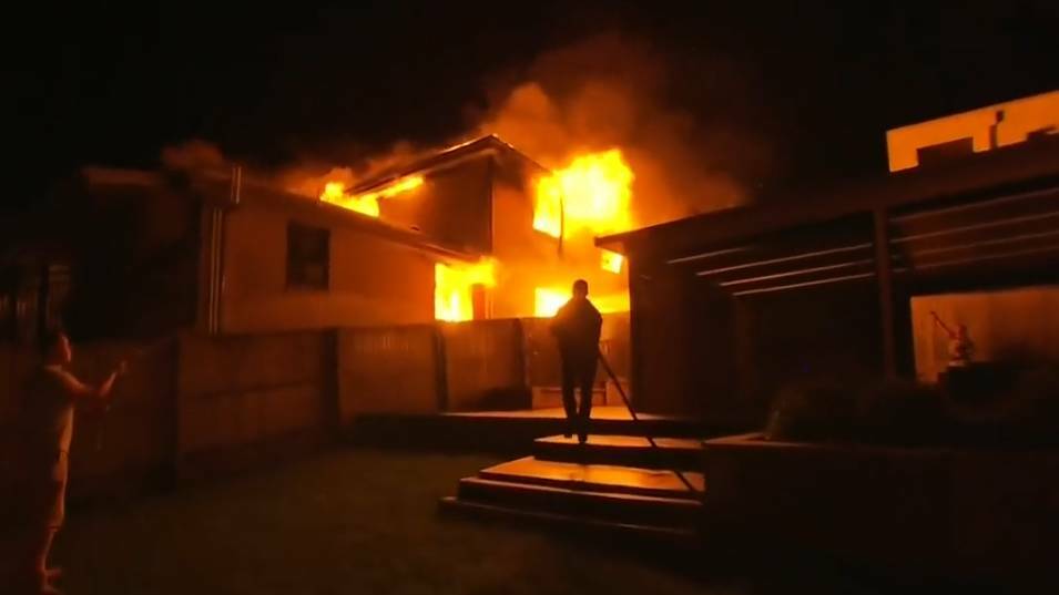 A house fire in Gerringong earlier this year. Picture: Supplied. 