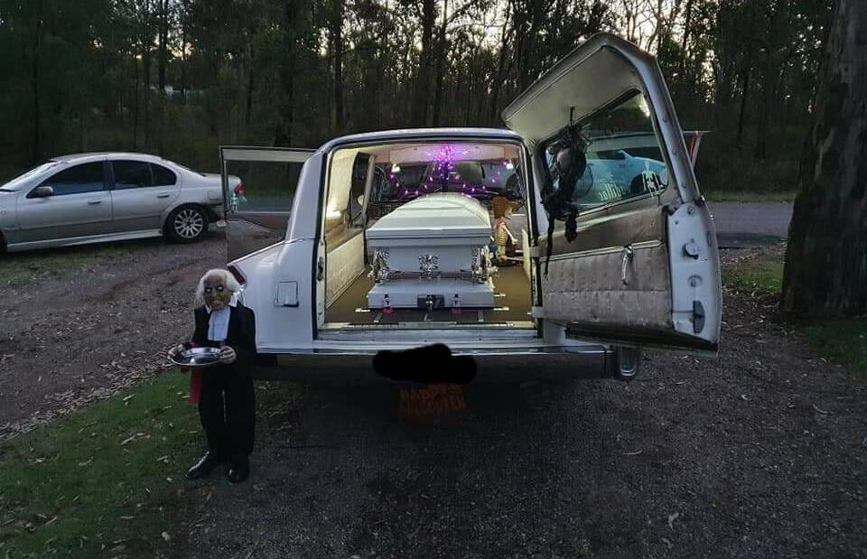 Every Halloween the Talevski's dress up their hearse, here are a few pictures from previous years.