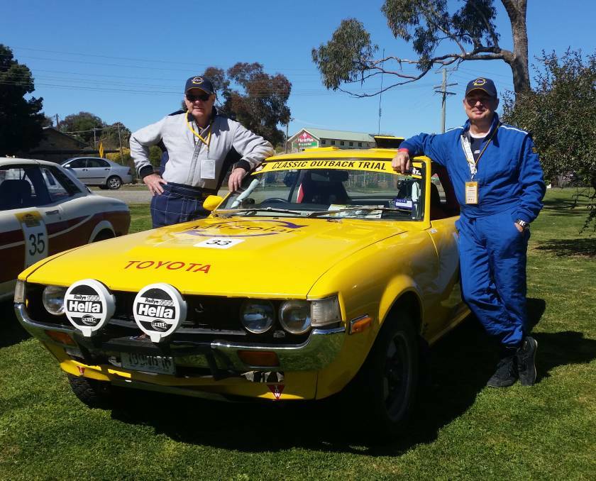 Local drivers Peter Thompson and Ken Hind will be racing in Rally of the Bay this Saturday. Picture: supplied