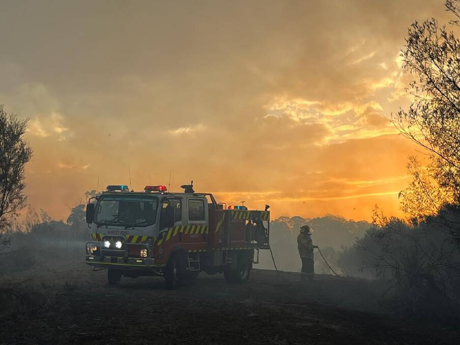 Shoalhaven and Eurobodalla firefighters have worked day and night to contact a bushfire at Bawley Point. The Bundle Hill fire sparked on Sunday (October 1). Pictures by Rural Fire Service NSW.