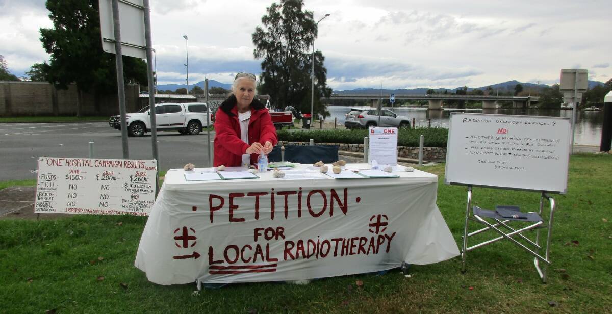 ONE New L4 Eurobodalla Hospital Advocates group set up a stall at Moruya Markets on the weekend.