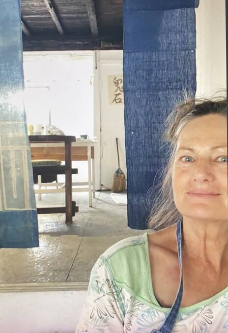 Mandy Hillson at her studio in Onishi, Japan, last year. She will be opening her Broulee Paper Arts Studio during the River of Art Festival. Picture supplied