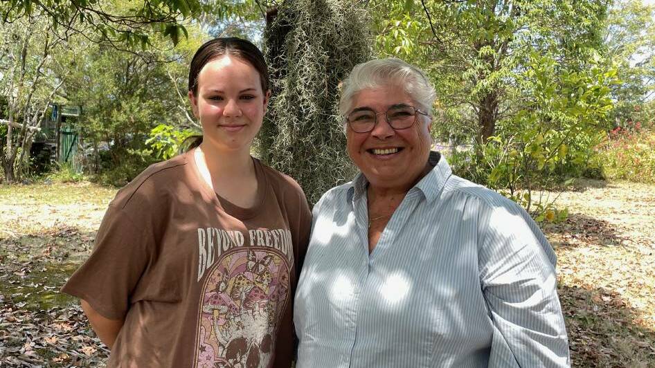 Patricia Ellis, pictured with her granddaughter Emily Foran. In January 2023 Ms Ellis was awarded the Order of Australia Medal for her service to the Indigenous community of the Eurobodalla shire. Picture by Marion Williams