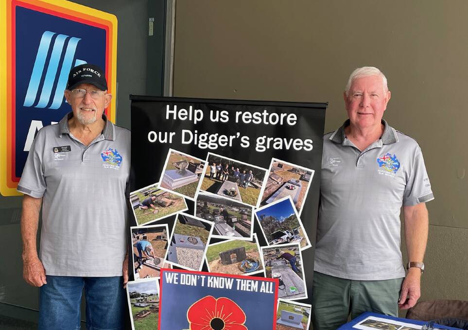 Narooma RSL sub-Branch is restoring the soldiers' graves at Narooma Cemetery but need the permission of the soldiers' relatives to do so. Picture by Marion Williams
