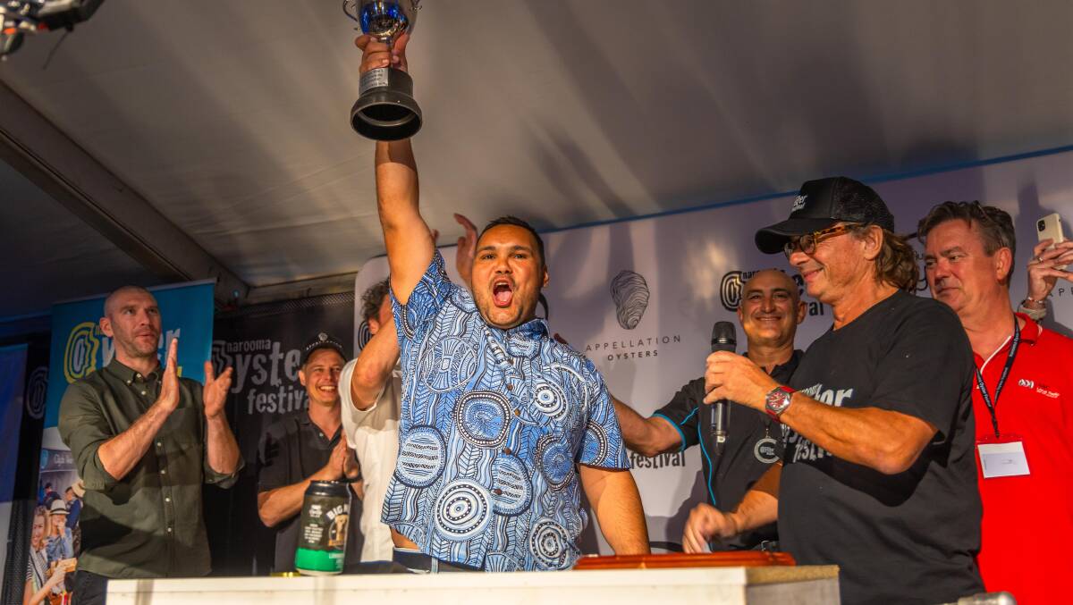 Gerard 'Doody' Denis, Australia's oyster shucking champion of 2023. Picture by David Rodgers Photography