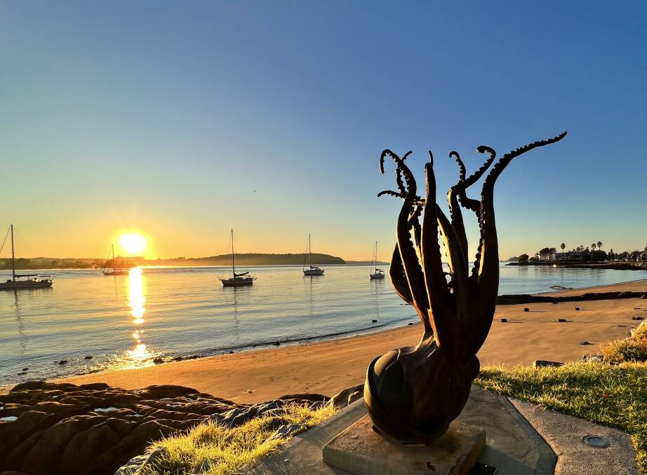 Jesse Graham's "Buoyansea" was added to the Batemans Bay foreshore in 2017, marking the beginning of the Sculpture Walk. Picture supplied