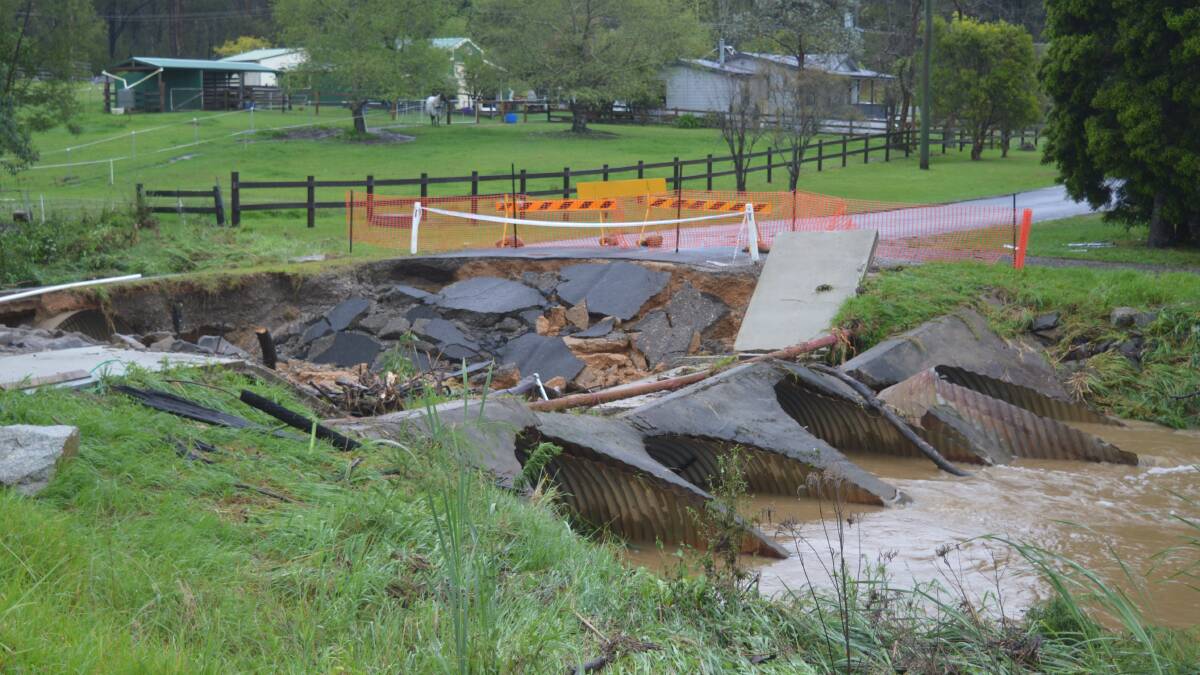 The Veitch Street bridge and culverts collapsed after floodwater engulfed it early on Wednesday, November 29.