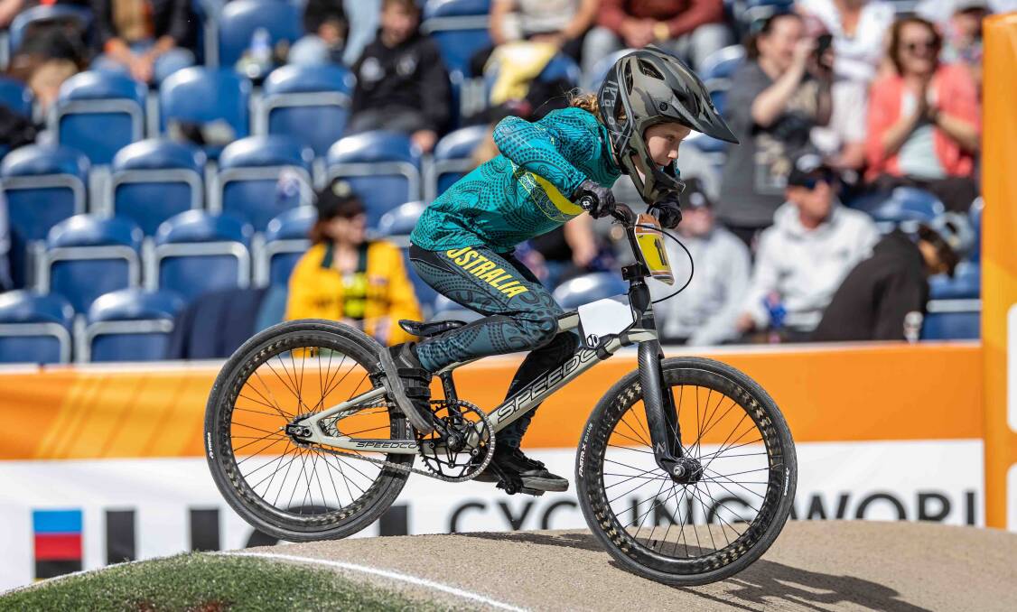 Batemans Bay BMX rider Raph Cummins is poised for international glory, after being selected for the 2024 UCI BMX World Championships in South Carolina. He is the highest-ranked eight-year-old BMX rider in the state. Picture supplied