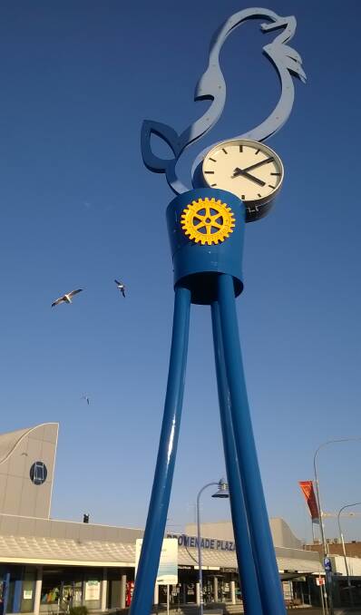 Back in business: The Batemans Bay town clock has been restored after "several months of frustration". Picture supplied