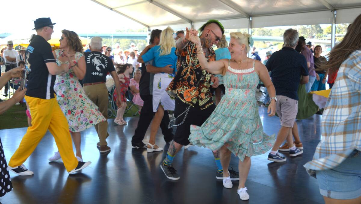 Rockabilly and rock'n'roll dancers from across the country descended on Batemans Bay's Crank It Up festival. Picture by Megan McClelland