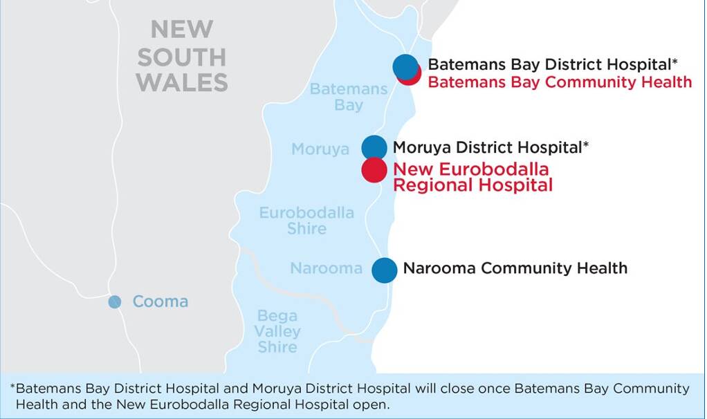 Constuction on the new community health service at Batemans Bay is scheduled to start later this year. Picture NSW Health