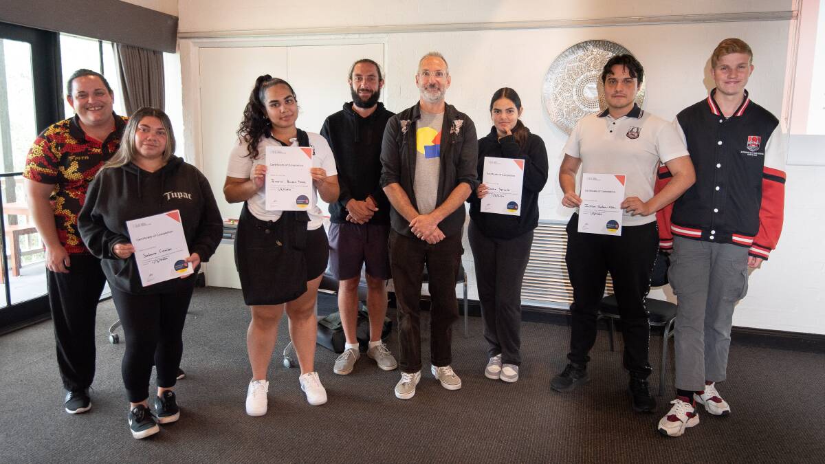 Batemans Bay High School Students after completing the Invest in Yourself: Exploring Money & Self-Employment workshop. Picture by Nick Peters Photography
