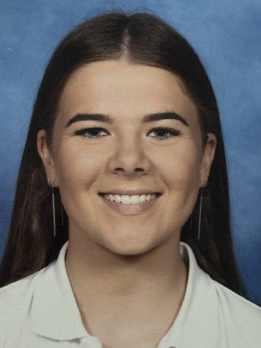 Chelsea's Year 12 school photo. She wants other students to know what see has learnt. Picture supplied