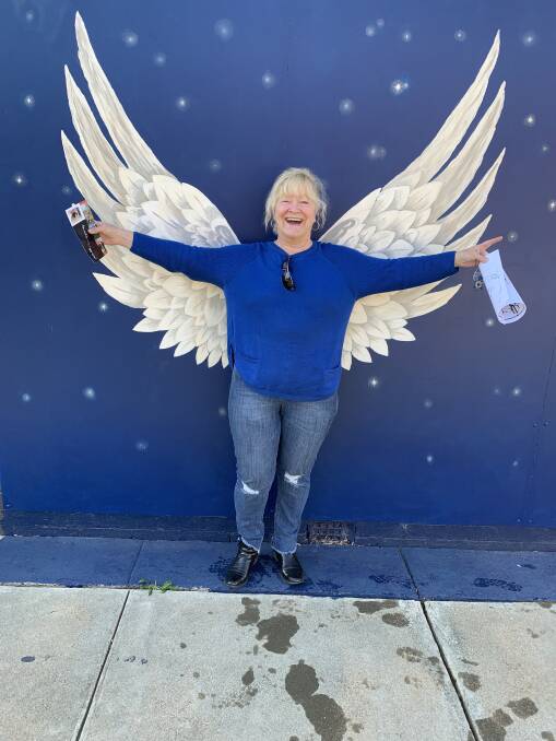 ASCENDING: If you ever doubted our Gossip Gal Dawn Simpson was an angel ...