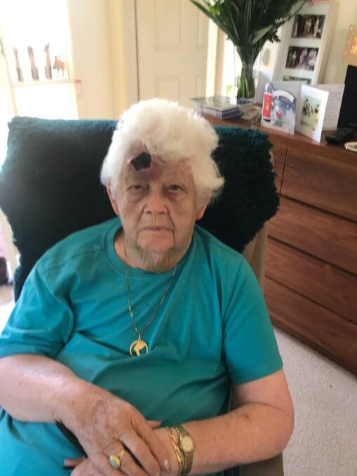 GRATEFUL: Nan Hearn is grateful to the stranger who remained by her side when she fell recently in Batemans Bay - and she would love to say thanks.