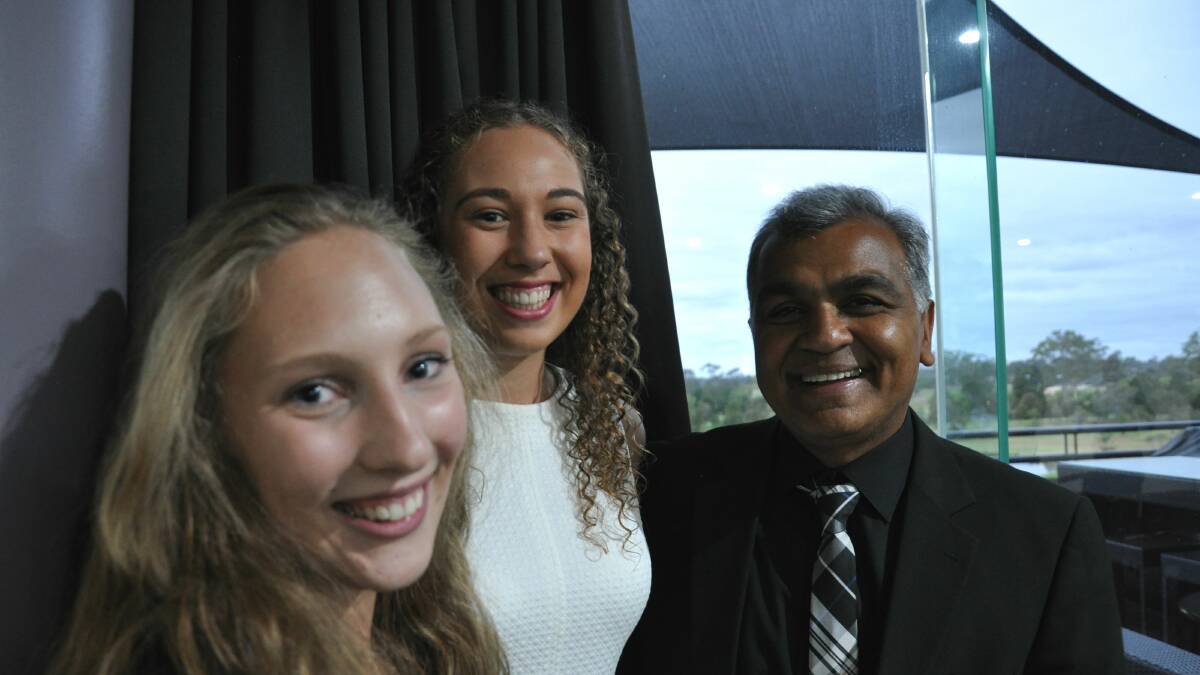 Previous Singh Family Scholarship candidates with Sanjay Singh.