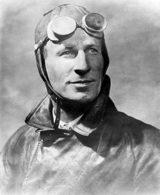 HIGH FLYER: Sir Charles Kingsford Smith looking suitably weathered and leathered.