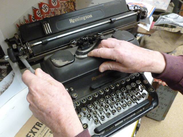 type of memory: A classic Remington typewriter offers many insights into office skills.