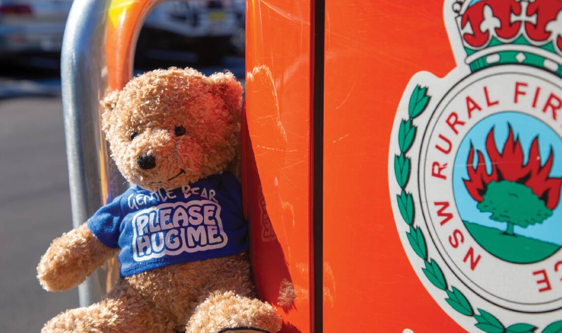 NEW RECUITS: Forty Gentle Bears have been given to Moruya RFS.
