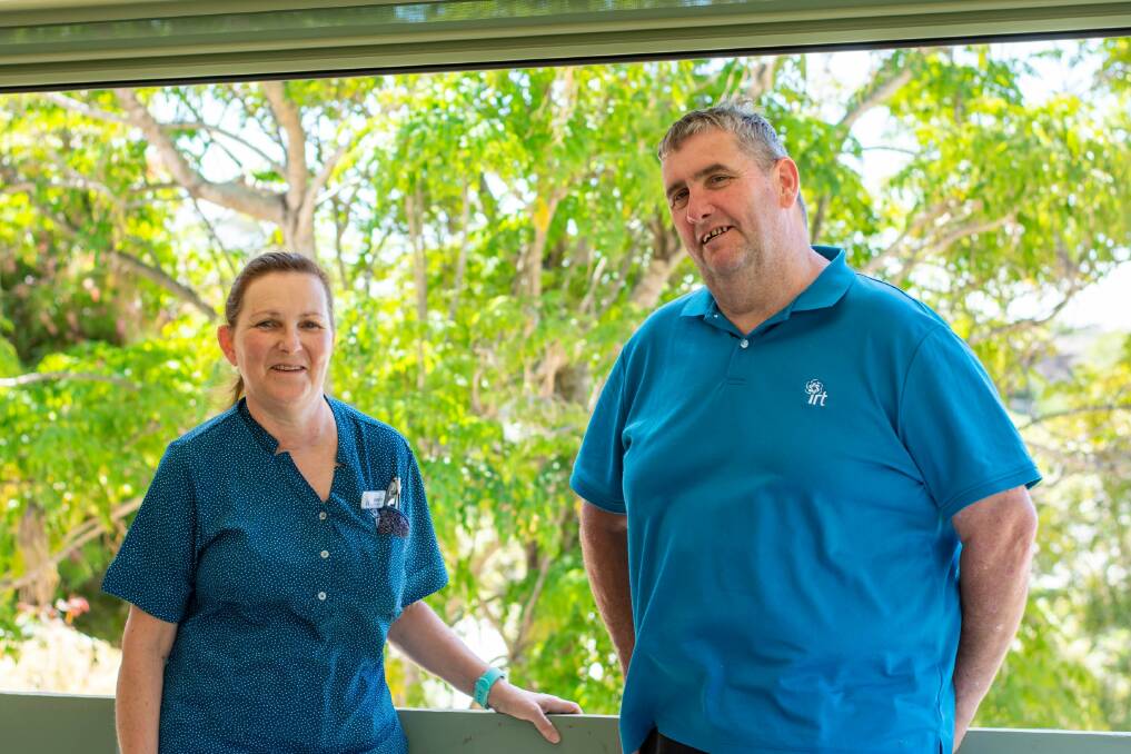 CAREER SWITCH: Jeanette London and Bruce Sketchley switched careers and love their new roles in aged care at IRT Dalmeny.