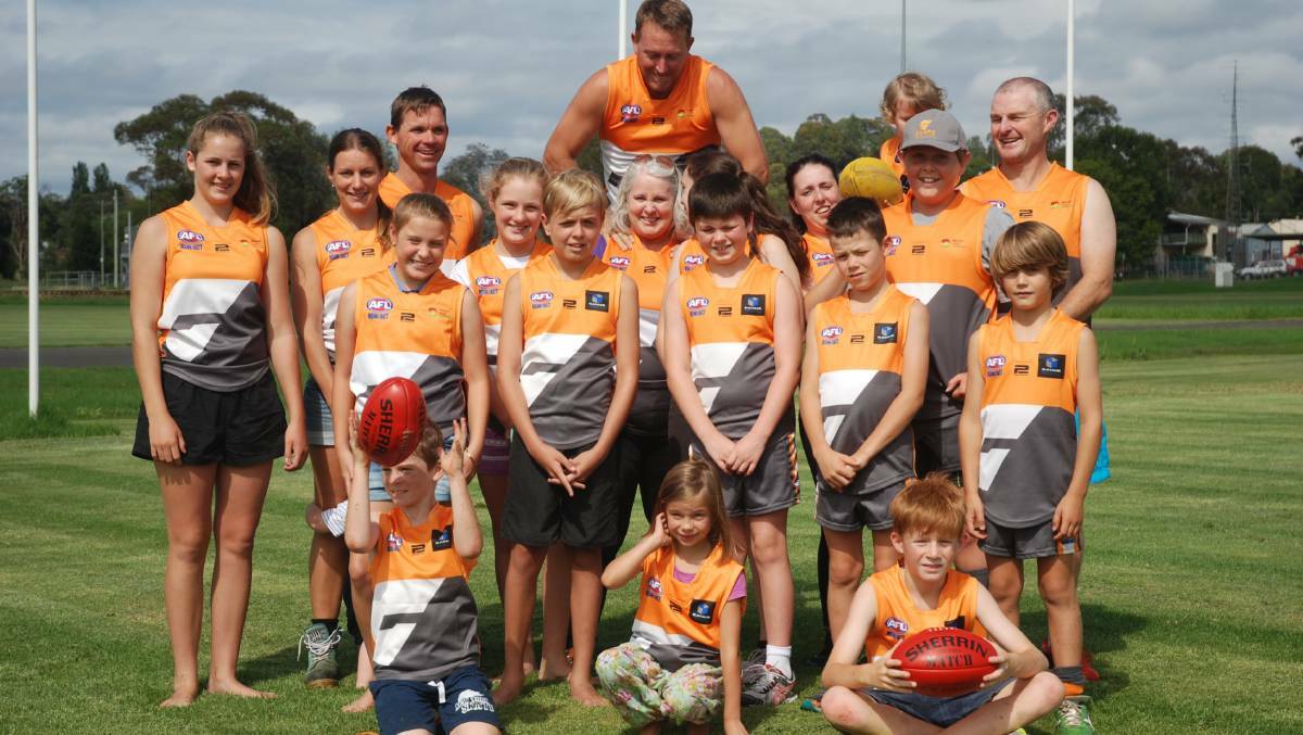 Broulee Moruya Giants players pictured in April 2017. The club is seeking a permanent home at Gundary Oval, Moruya.