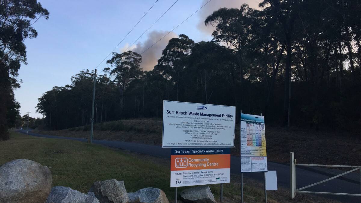 Surf Beach tip fire prompts health warning