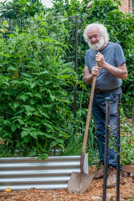 SEVENTY YEARS LATE: Terry McGee reckons he came about 70 years late to gardening but is making up for lost time.
