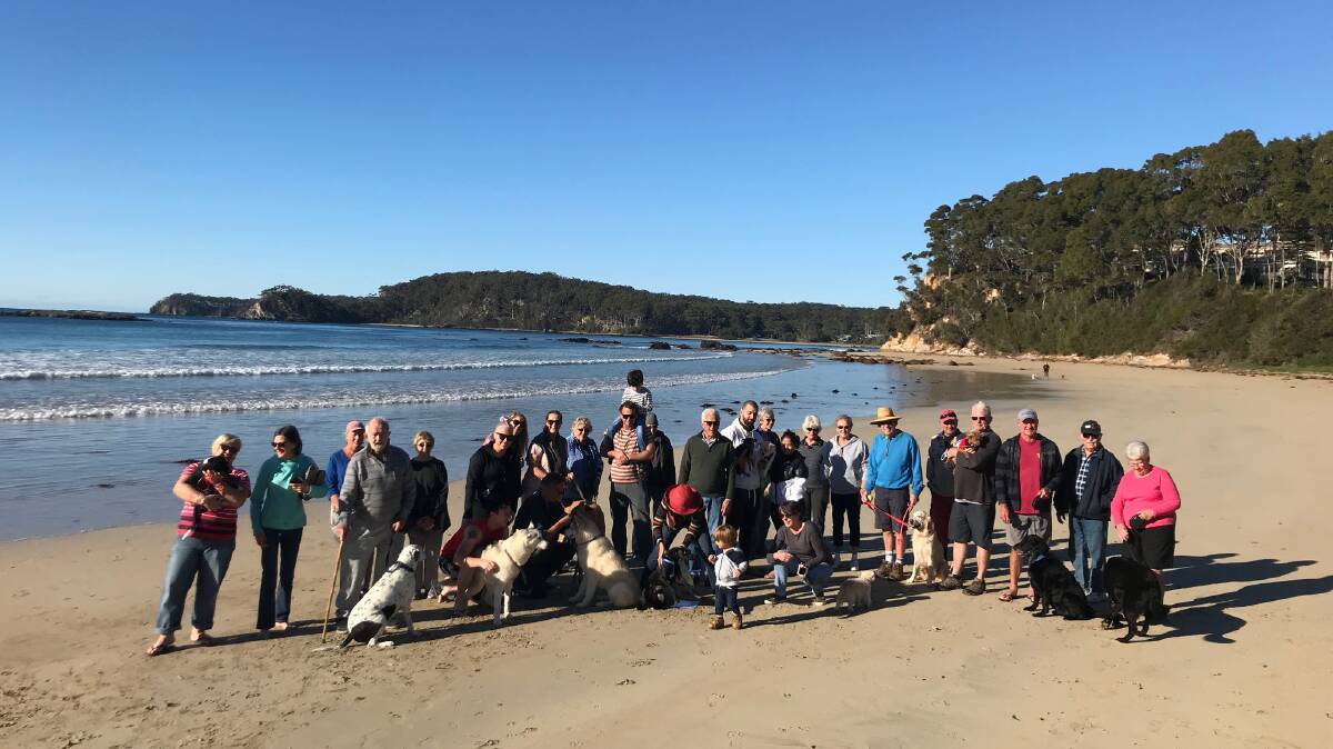 RALLYING: Dog owners in the Denhams Beach area plan to lobby Eurobodalla Shire Council to keep retain access to the foreshore.