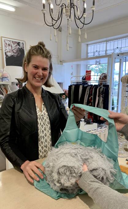 Rachel Lord from Curtis and Cloud at Moruya loves a reusable bag - especially with something gorgeous in it.