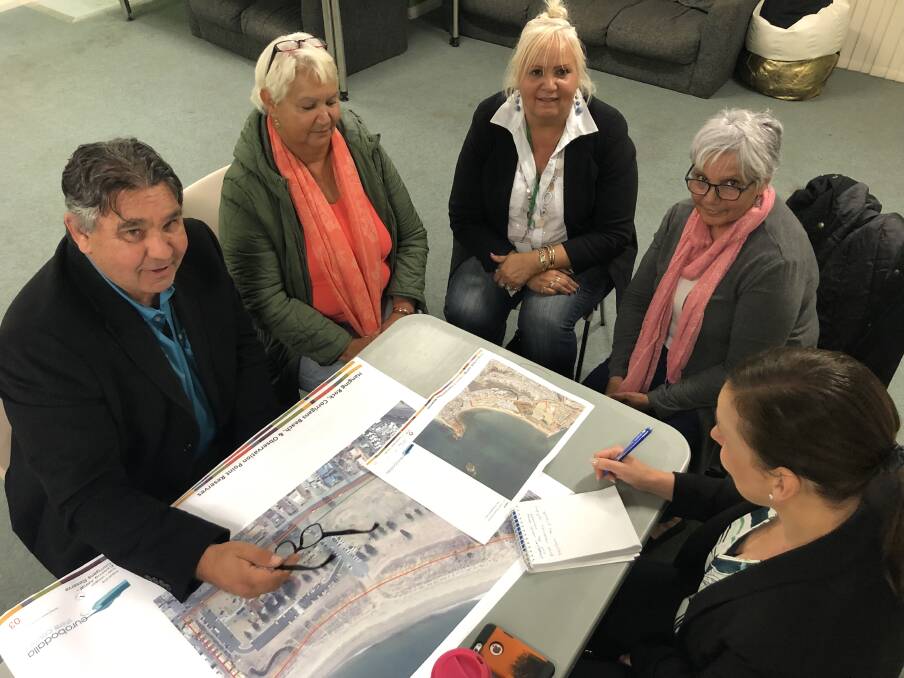 Walbunga elders Bunja Smith, Gina Brook, Tracey Gill-Dallinger, and Meryl Crow share history and their ideas for the future of Catalina and Batehaven crown land.