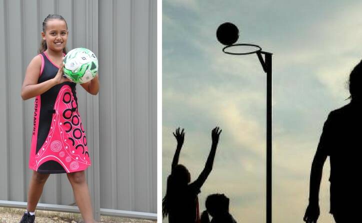 LIVING THE DREAMER: Shanaya Williams Schillings has been selected for the U12 NSW Indigenous Schoolgirls Netball team.
