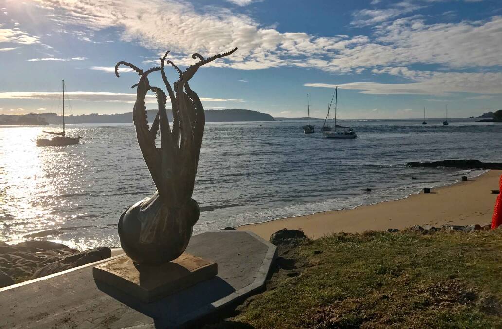 STAR OF THE SEASIDE: Buoyansea, by Jesse Graham, is now a fixture in Batemans Bay. The second Sculpture On Clyde show offers $50,000 to the winning sculptor.
