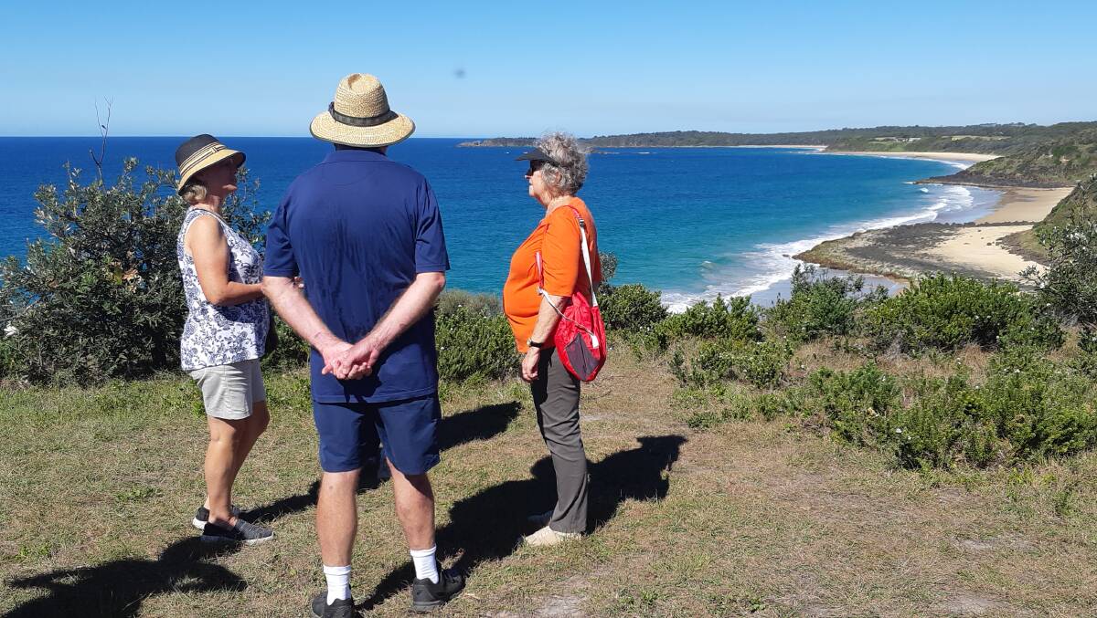 CLOSER TIMES: The first walk of 2020 for Eurobodalla Walking for Pleasure. "We could only do a few more after that but we will be back as soon as we can - so contact either Margaret or Carol to find out how you can become part of our 'Wednesday Walkers' on our stunning coast."