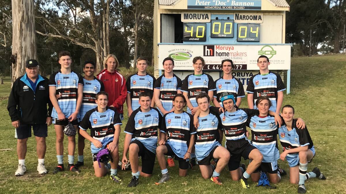 SWEET RESULT: The under 16s Moruya Sharks got stuck in for a good result on Saturday.