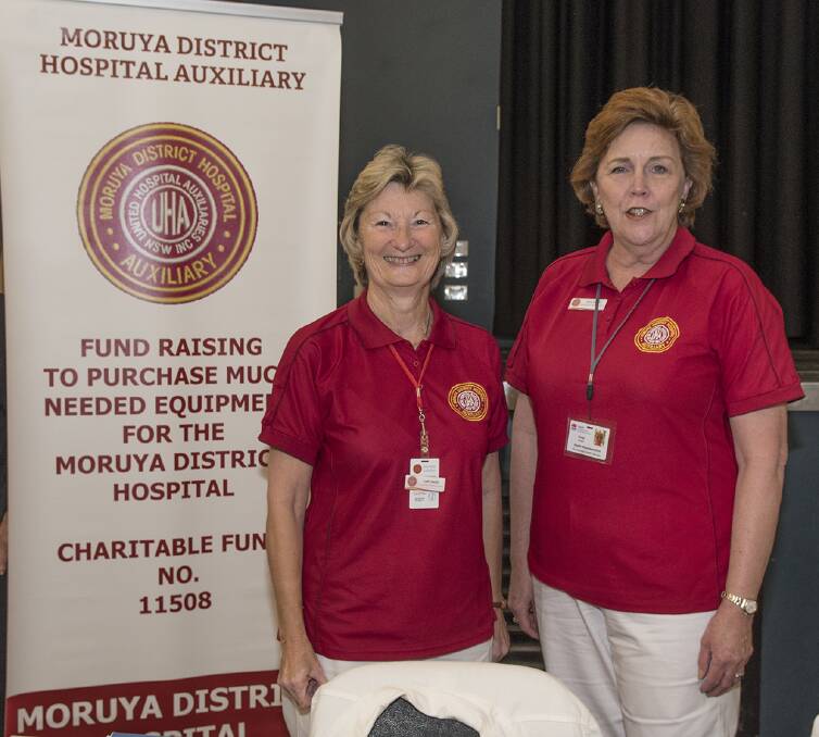HEALTHY CHOICE: Moruya District Hospital Auxiliary members at the health expo.