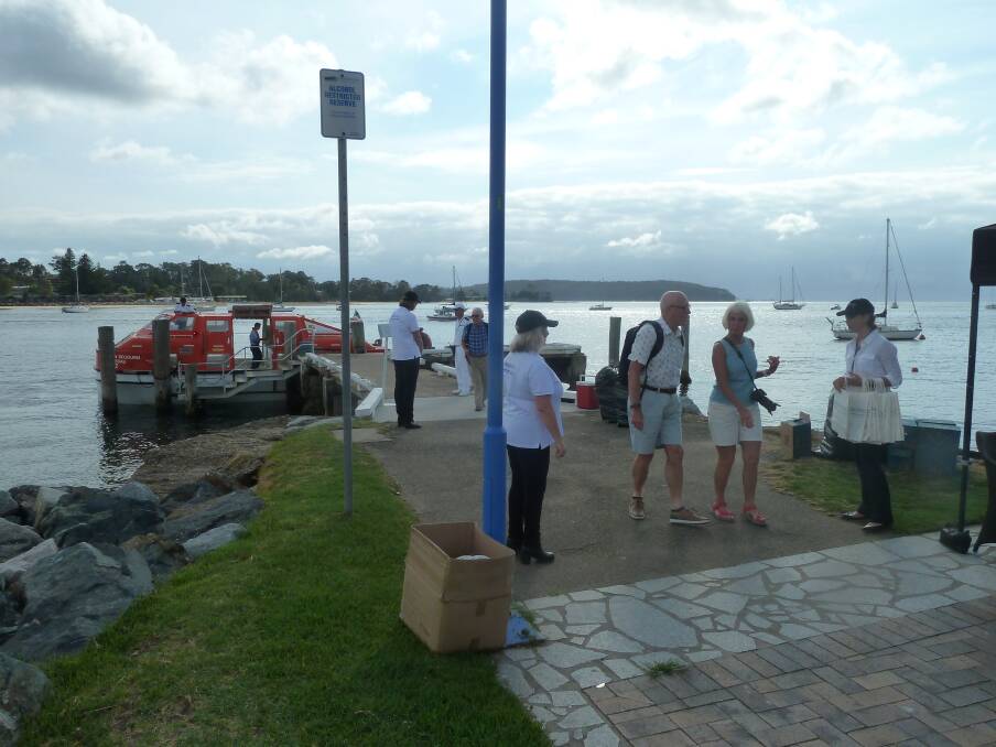 The final passengers head into the Batemans Bay CBC on Wednesday morning, December 12, after being ferried ashore from the Seabourn Sojourn. 