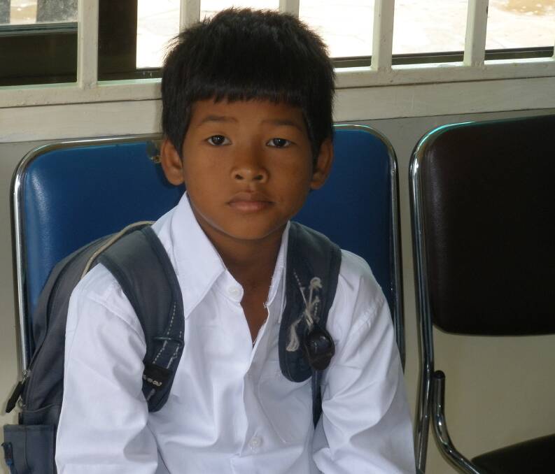 Bluebird student Som Nang began school after a tough young life. He came back a year later with the class best student award.   