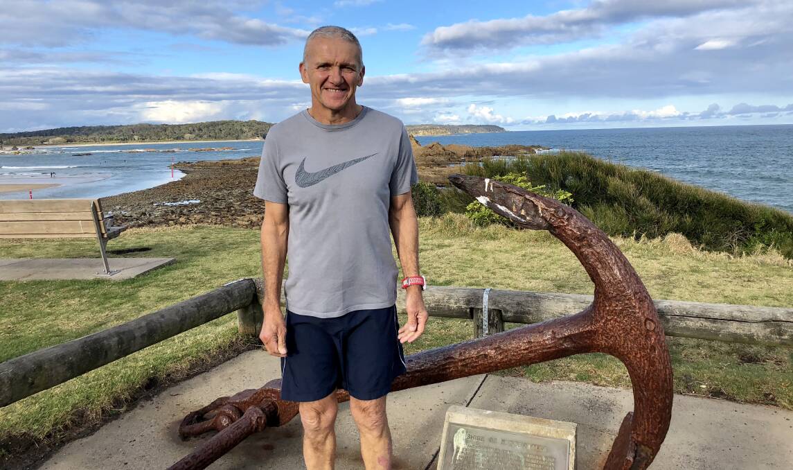 ANCHOR MAN: Gary Ashton achieved his 200th outing for Broulee Runners.