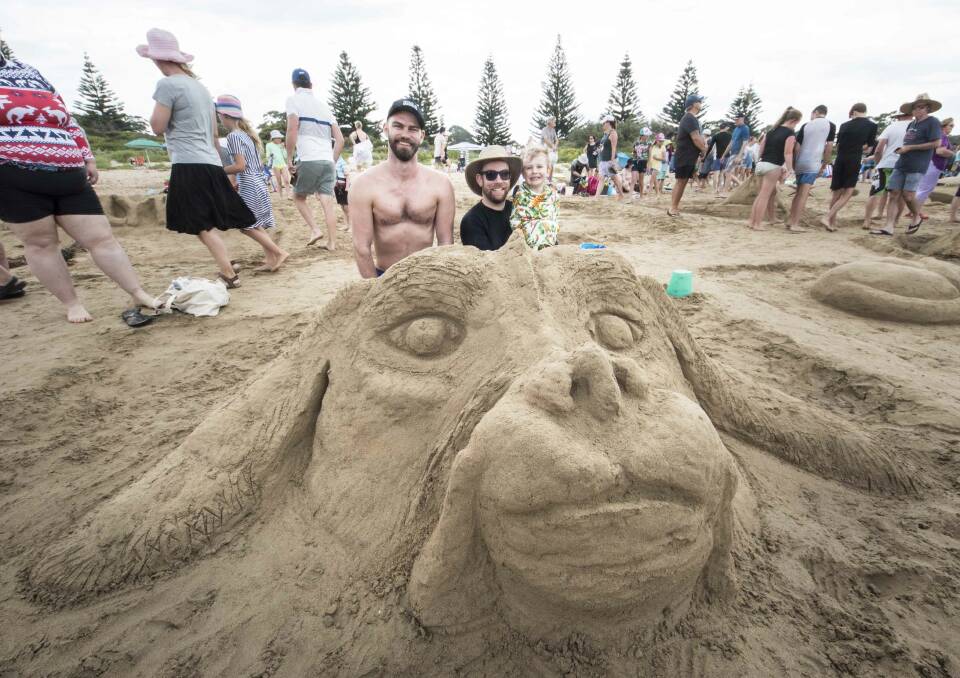 The 18th sandcastle contest at North Broulee shows true grit