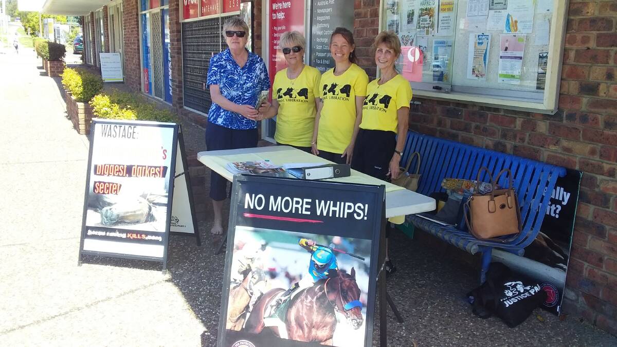 Members of Animal Liberation Batemans Bay held a stall in Batehaven recently.