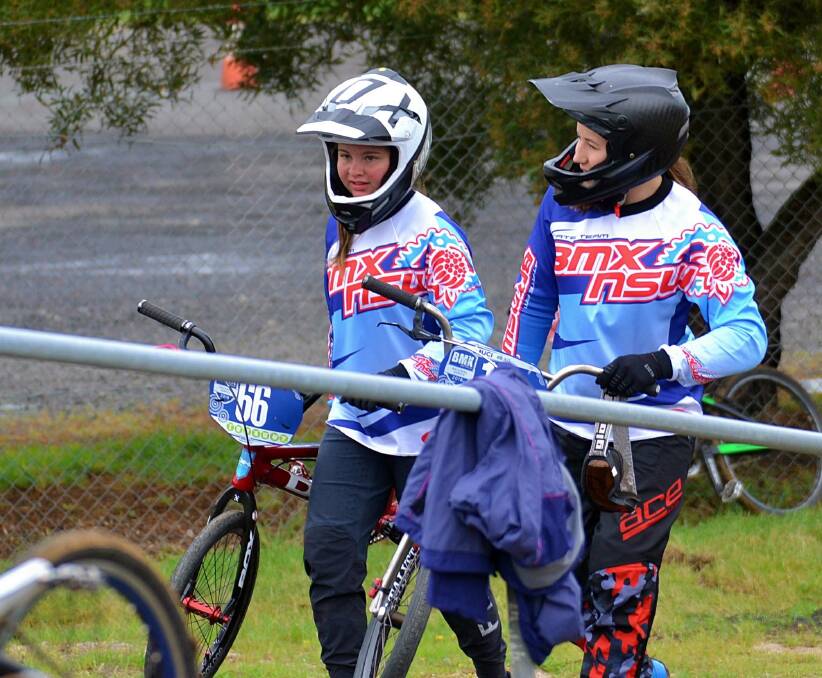 BIG FUTURE: Leah Hearne, right, hopes to claim an Olympic berth when BMX enters the fray.