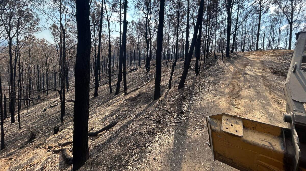 The aftermath of last week's Coolagolite Road fire. Picture by Phillip Dummett.