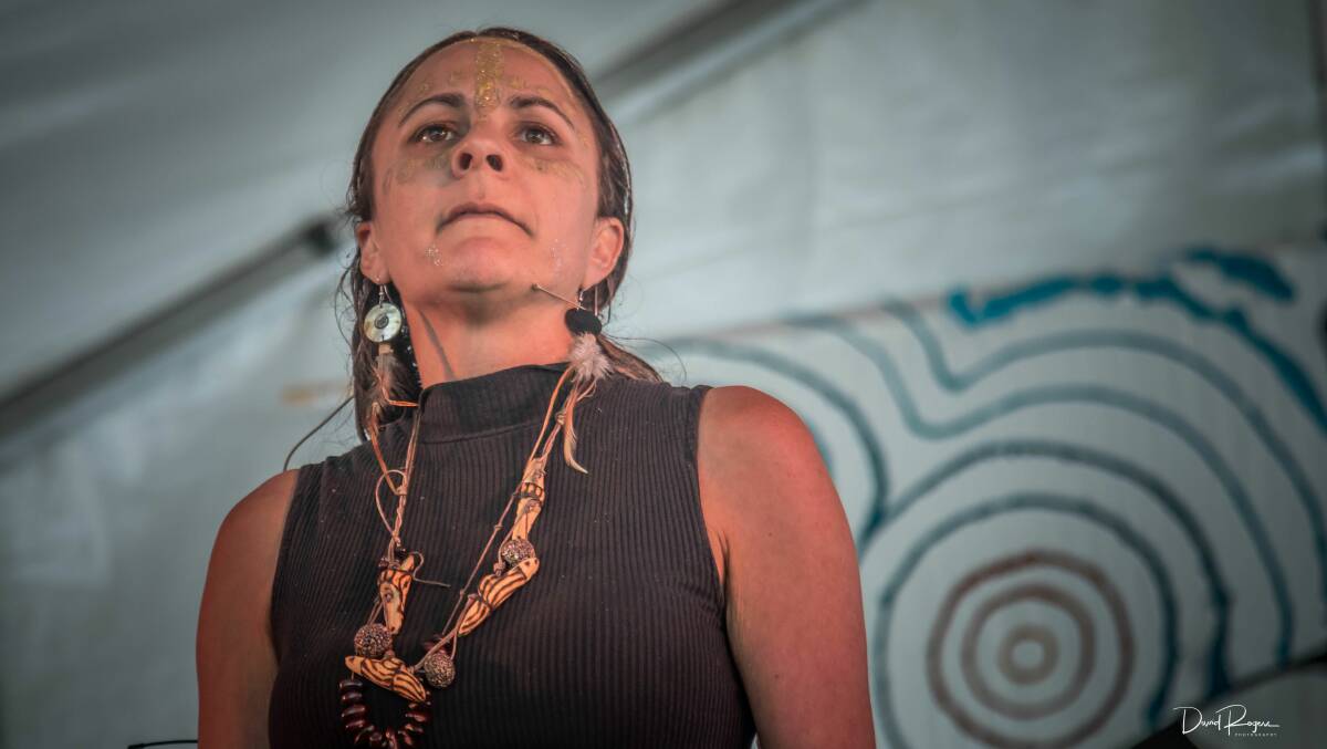 Sassi Nuyum - a spoken word artist - made her debut at Giiyong Festival in 2018 and will return in 2021. Photo: David Rogers